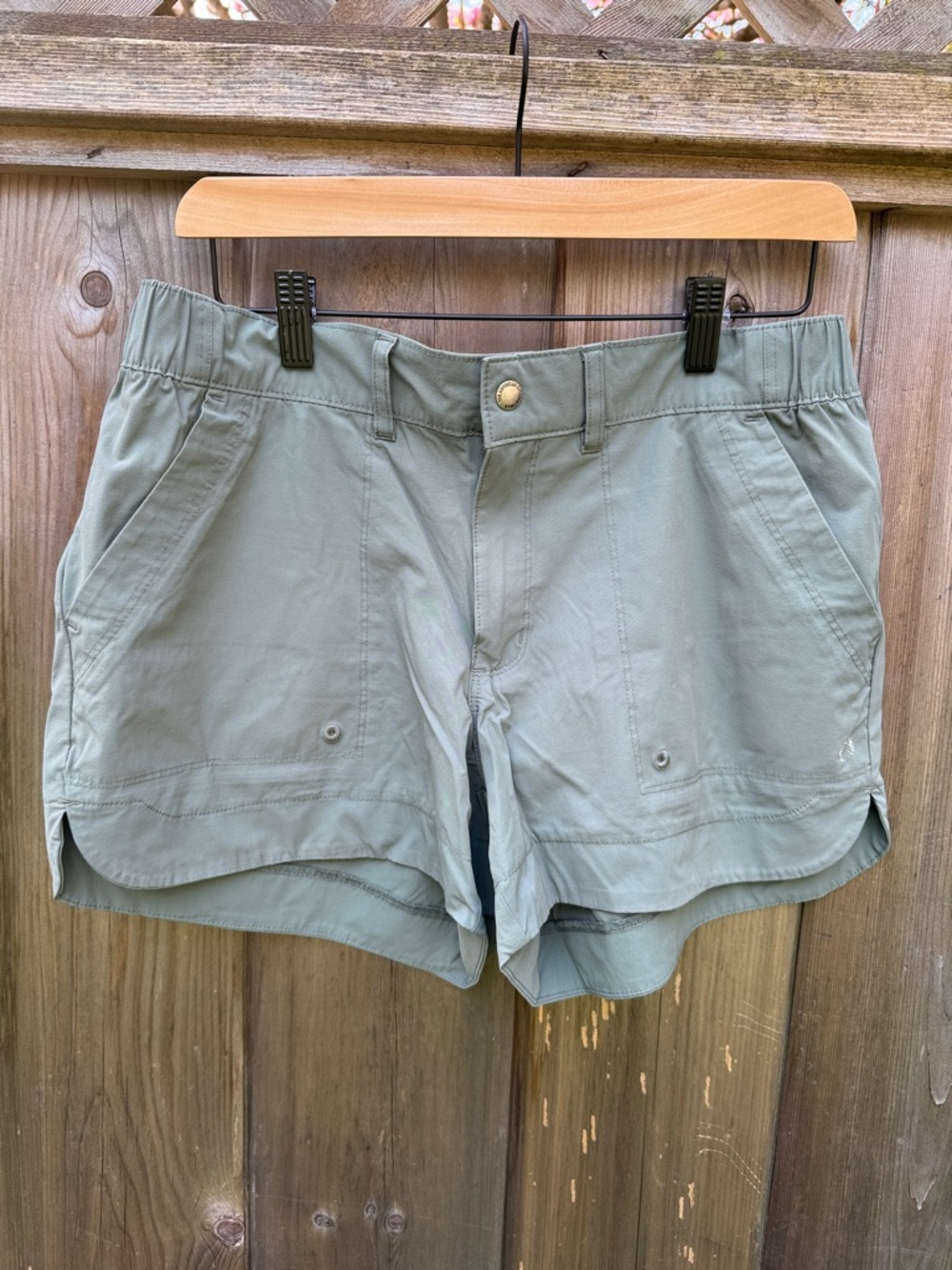 Women’s Gray-Green Casual Utility Shorts